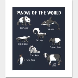 Funny Animals Panda of the World Pun Names for Kids, Men and Women Posters and Art